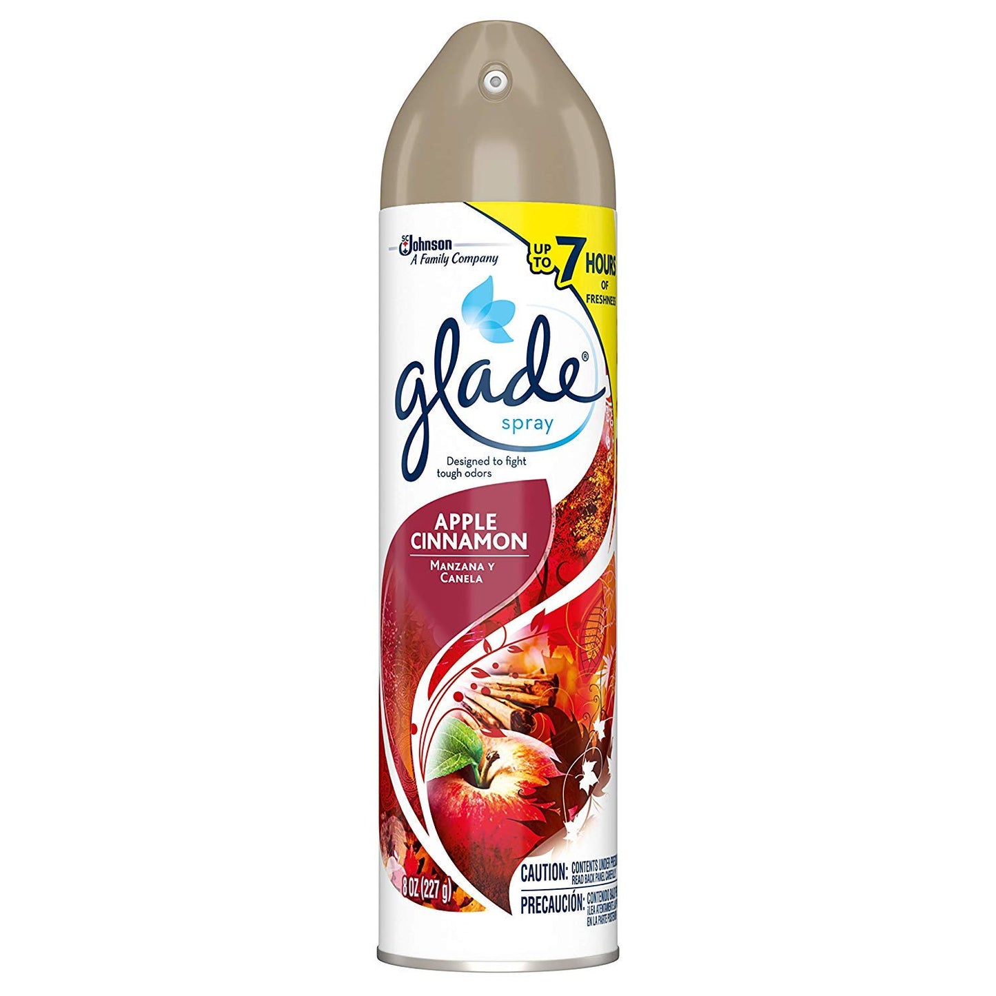 Glade Air Freshener Spray 8 Oz Collection 4 Flavors: Lavender & Peach Blossom, Hawaiian Breeze, Clean Linen & Apple Cinnamon. Pack of 4.