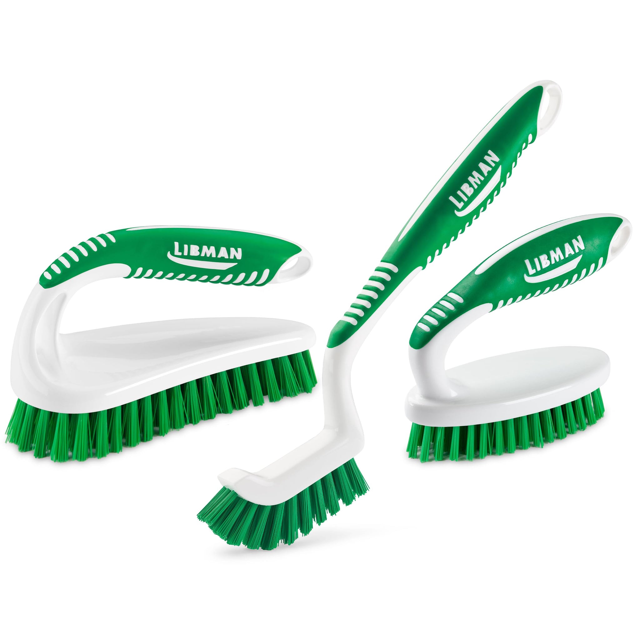Libman Scrub Brush Kit | Cleaning Brush | Tile & Grout Brush | Small Scrub Brush | Power Scrub Brush | Carpet Brush | Bathroom Scrubber | Boot