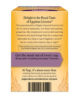 Yogi Tea, Egyptian Licorice, 16 Count, Packaging May Vary