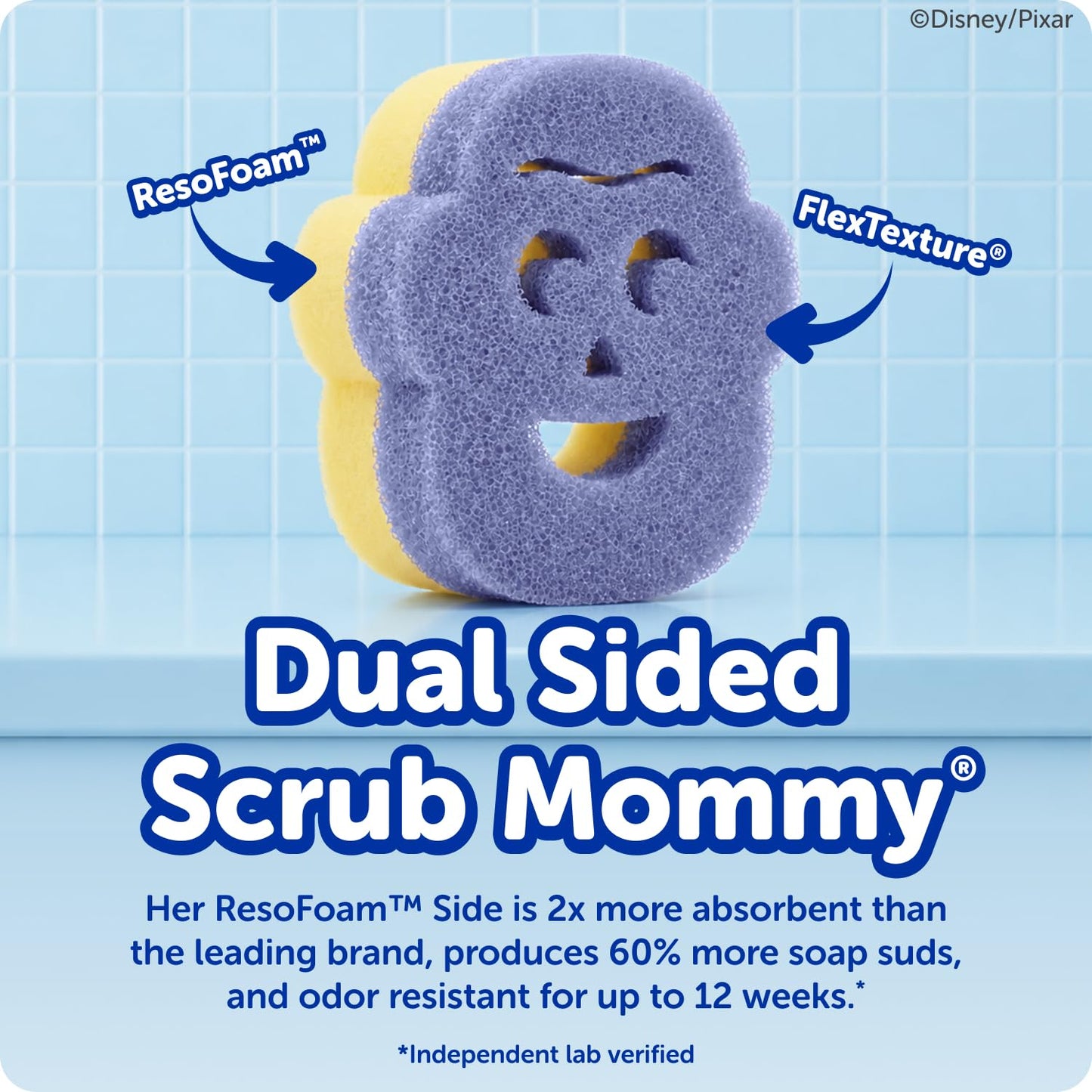 Scrub Daddy Scrub Mommy Toy Story Rocket Ship FlexTexture + ResoFoam Cleaning Sponges - Non-Scratch Sponges for Everyday Cleaning - Kitchen, Bathroom