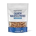 Amazon Grocery, Cashew Halves & Pieces, Roasted & Salted, 16 Oz (Previously Happy Belly, Packaging May Vary)