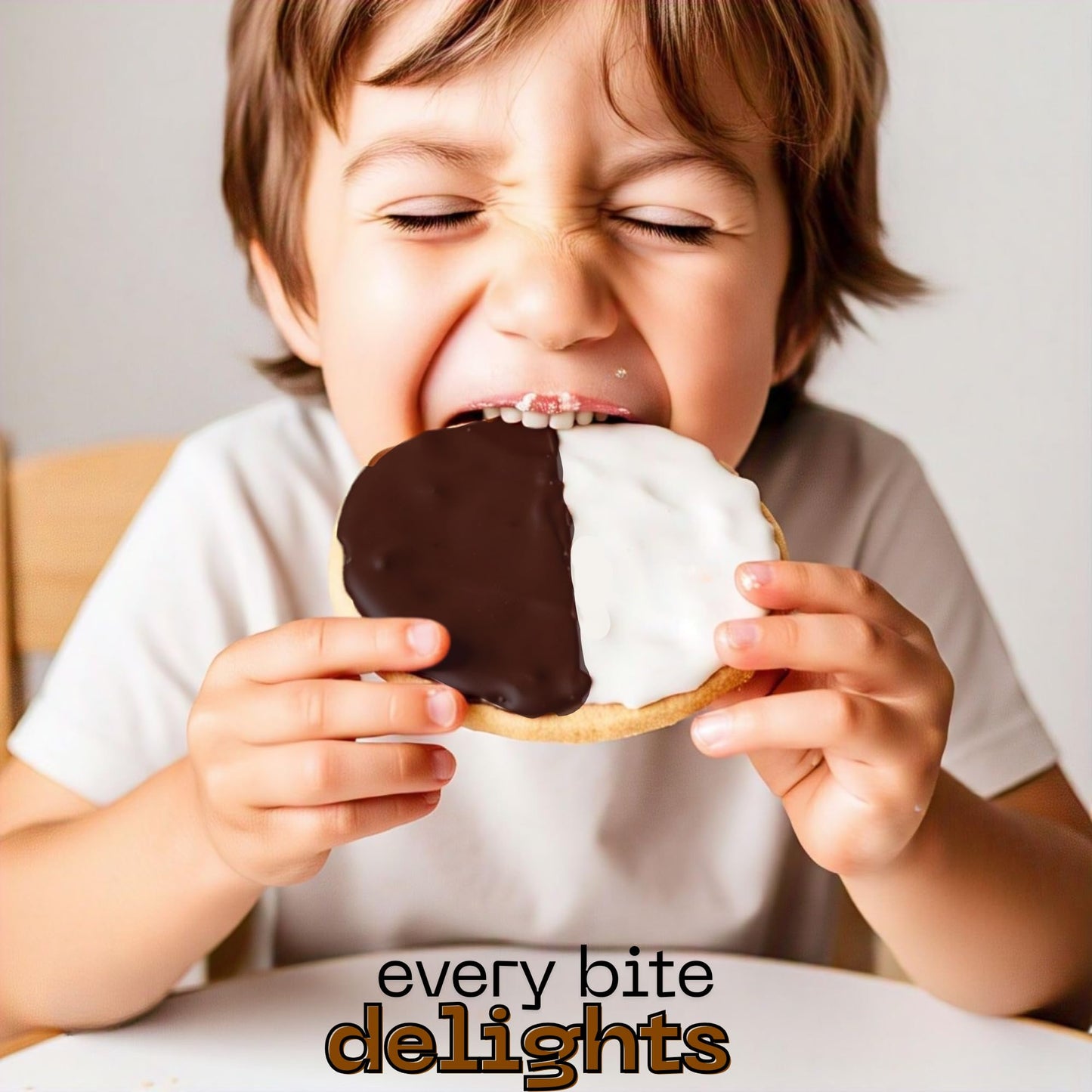 Black and White Cookies | 20 Gourmet Cookies Individually Wrapped | NY Style Black & White Cookies | Easter Food Gift Baskets | Snack Cakes | Kosher