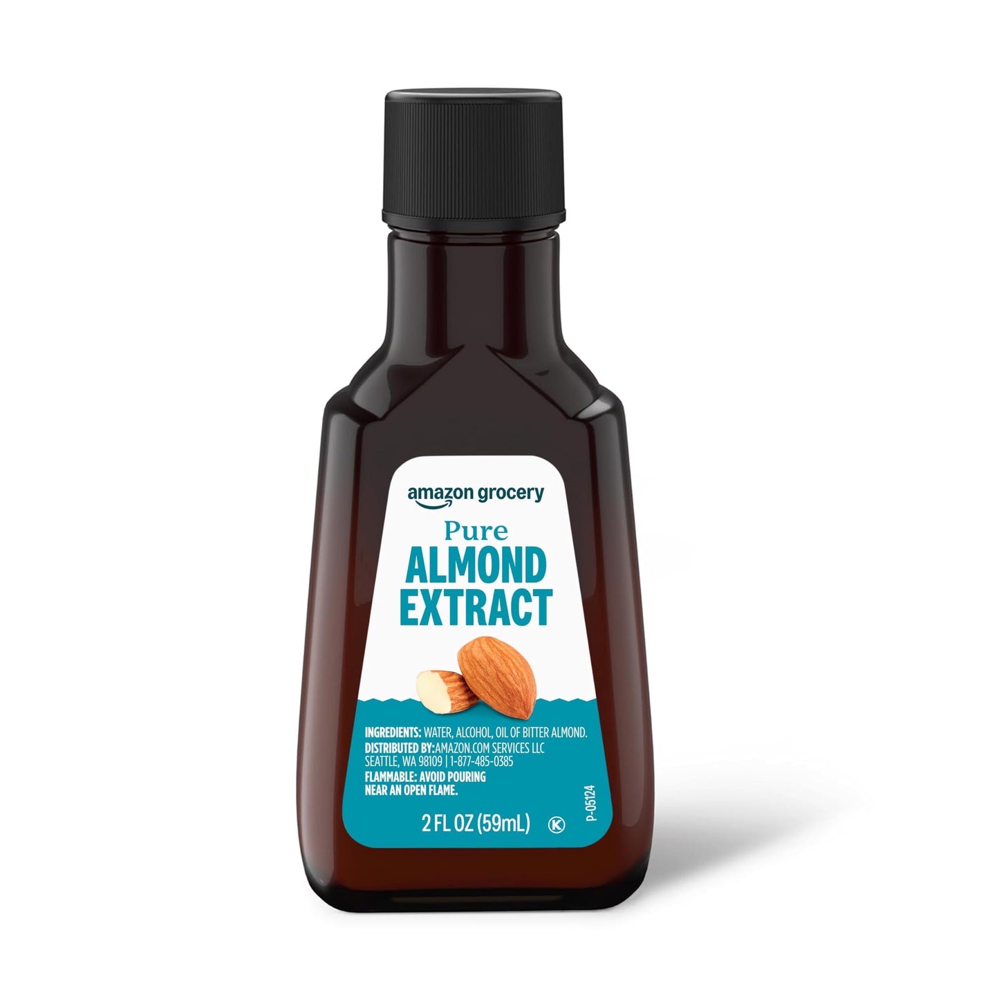 Amazon Grocery, Pure Almond Extract, 2 Fl Oz (Previously Amazon Fresh, Packaging May Vary)