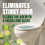 Green Gobbler Stink Buster Toilet Deodorizer & Cleaner For After You Go - Fresh Lime Scent, Bleach-Free, Enzyme Enhanced, Safe for Toilet, Pipes