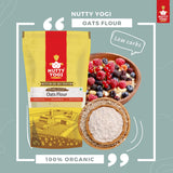 Nutty Yogi Gluten Free Oats Flour (Atta) Gluten Free, Freshly Milled In Small Batches, Protein Rich, High Fibre, No Maida, Breakfast Cereal Natural