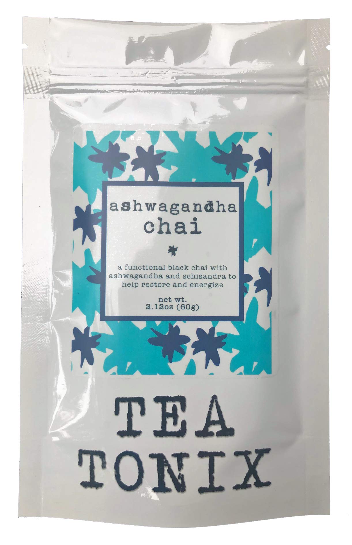 ASHWAGANDHA CHAI blend with Ashwagandha, Schisandra, and Ginger 60g - BE BALANCED with our restorative, functional chai tea