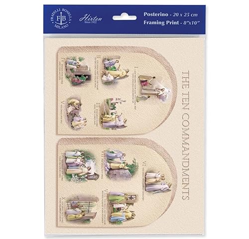 The Ten Commandments 8"x10" Italian Prints, 3-Count Value Pack