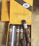 Christmas Chocolate Cigars in a Fancy Cigar - Box of 12 Royale Holidays Cigars