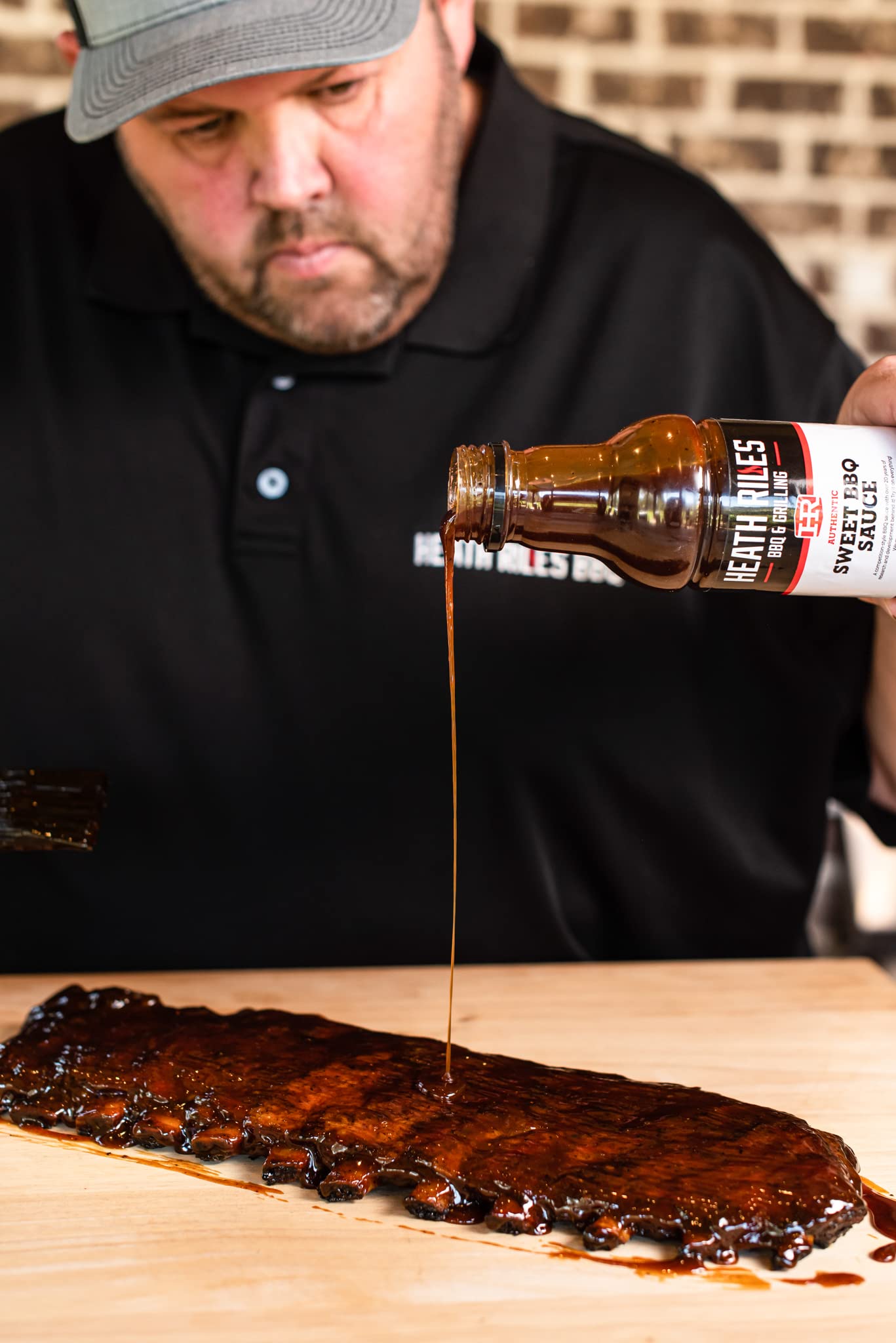 Heath Riles BBQ Sauces, Sweet BBQ Sauce, Pit Master Barbecue Sauce For Meat, Marinades, Dressings, 3 bottles,16 oz.