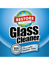 Restore Naturals - 22oz Glass Cleaner Spray - Fume-Free Powerful Window Cleaner, Non-Toxic Formula - Premium Glass Cleaner for Streak-Free Shine