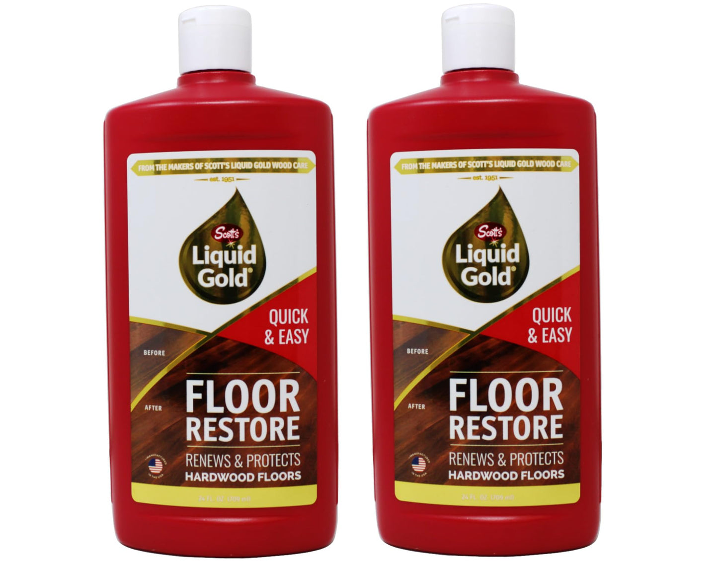 Scott's Liquid Gold Floor Restore, Renews Hardwood Floors - Pack of 2