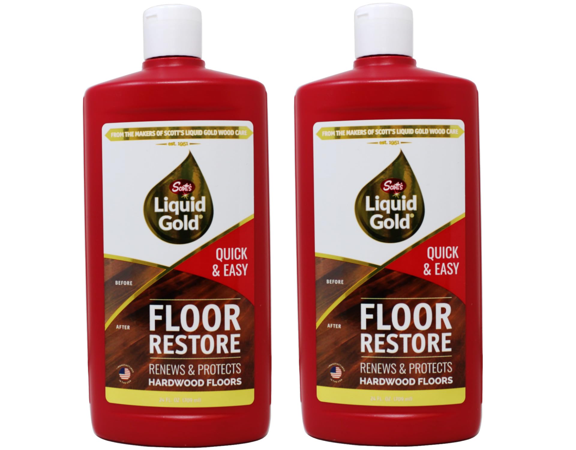 Scott's Liquid Gold Floor Restore, Renews Hardwood Floors - Pack of 2