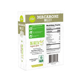 Big Green Organic Food - Organic Mini Millet Macaroni Pasta, Gluten-Free, Non-GMO, Vegan, Plant-Based, Kids' Favorite, 8.8 oz (1 Box)
