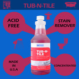 Detco-Tub-N-Tile -Multi-Purpose Cleaner-Concentrated, Great on Soap Scum and Grime Remover - Just add 4 oz. to your spray bottle of water.Great