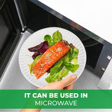 Fonteme 6-Inch Disposable Paper Plates - 1000 Count | White & Uncoated Microwavable Bulk Paper Plates | Perfect for Everyday Meals, Parties