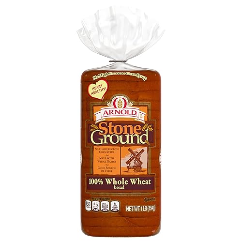 Arnold Stone Ground 100% Whole Wheat Bread, Full-Bodied Flavor, 16 oz