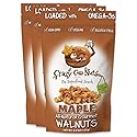 Crazy Go Nuts Walnuts Maple - Glazed Walnuts, Healthy Snacks, Vegan, Low Carb, Gluten Free, Superfood - Natural, Non-GMO, ALA, Omega 3 Fatty Acids