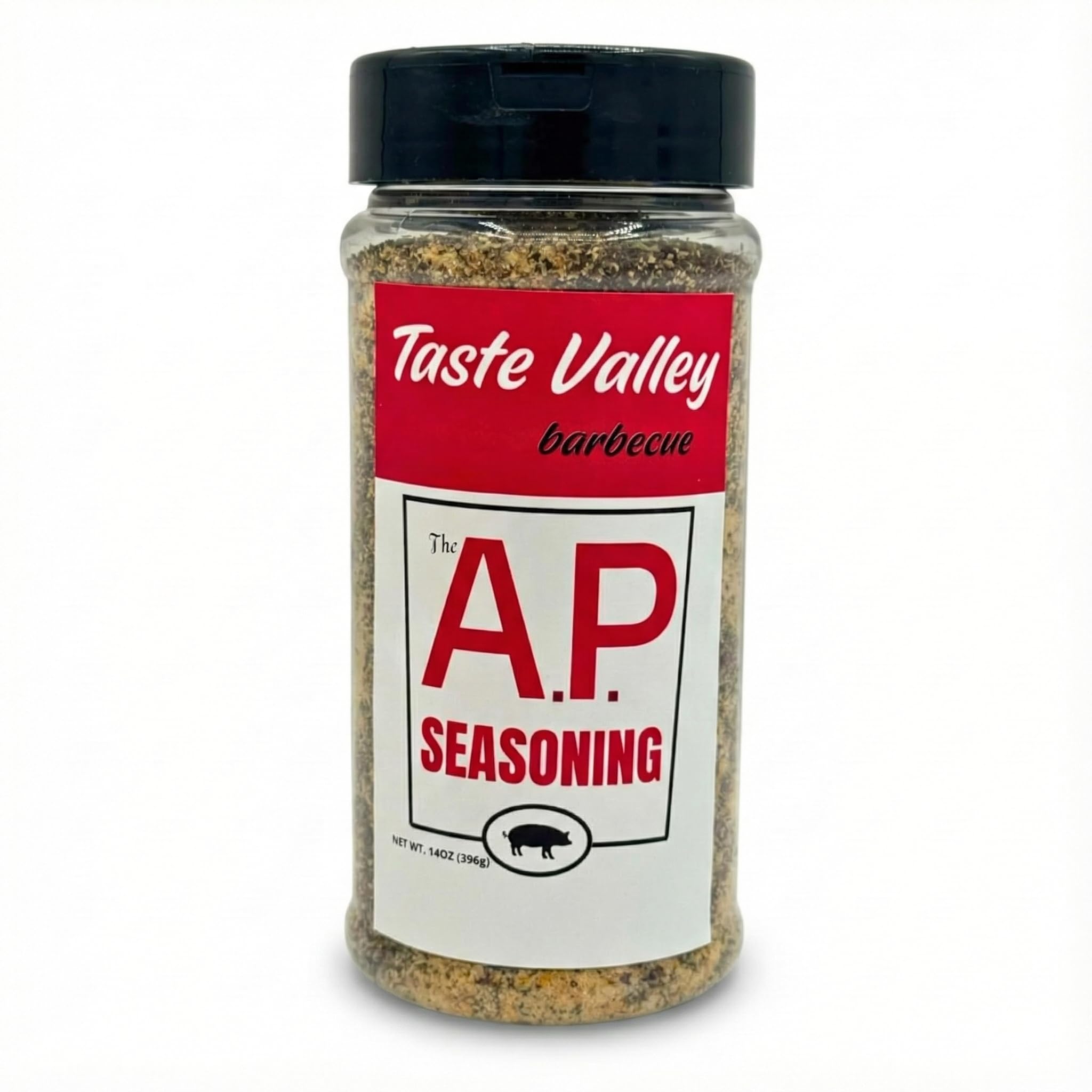 Taste Valley All Purpose BBQ Seasoning & Dry Rub (14oz) - Gourmet SPG Mix (Salt, Pepper, Garlic) with Paprika & Onion - Professional Grade Spice Blend