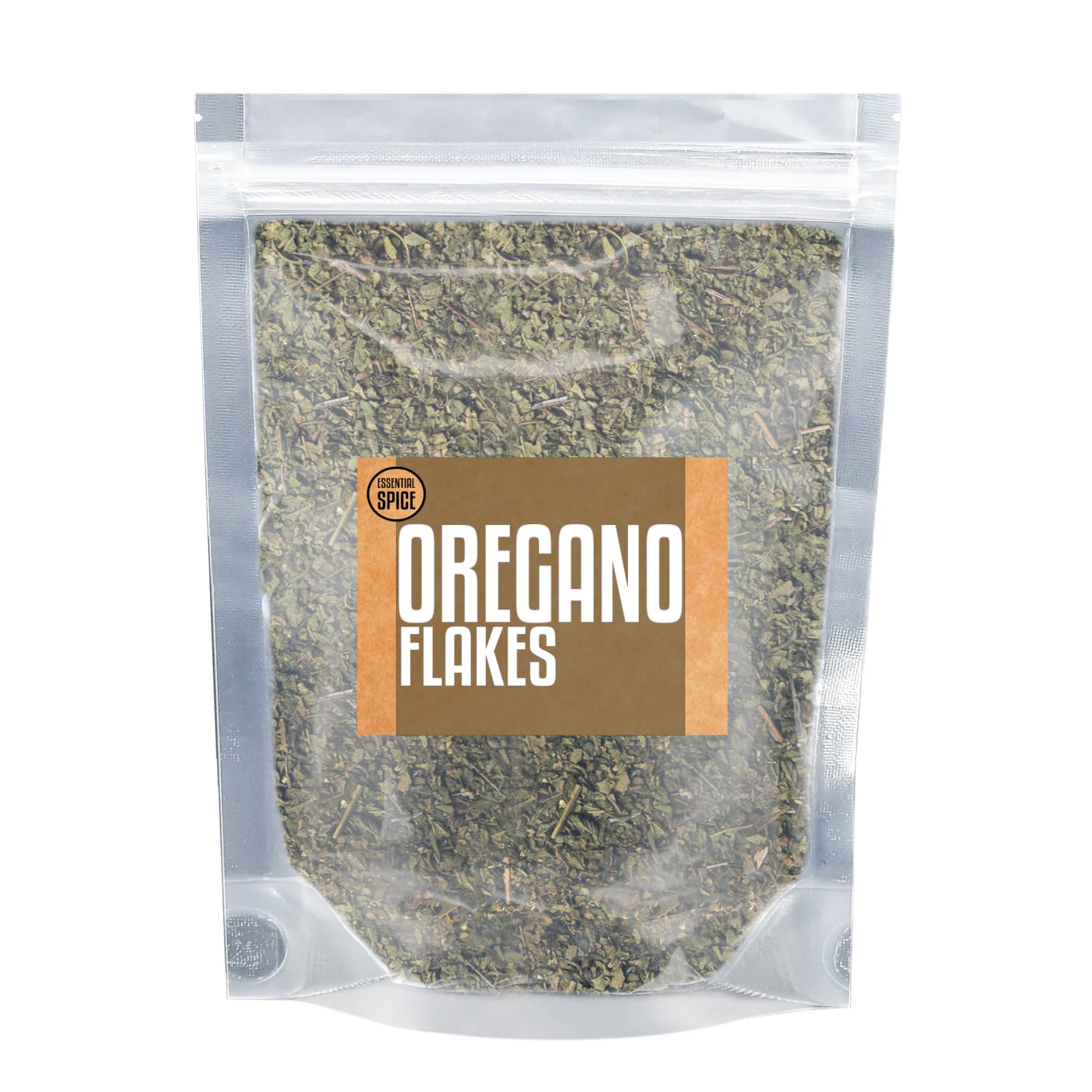 Essential Spice Oregano Flakes - Bold, Herbaceous & Slightly Peppery Flavor - Dried Oregano Leaves for Italian, Mediterranean & Latin Cooking (1
