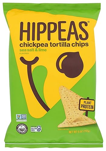 HIPPEAS Sea Salt & Lime Chickpea Tortilla Chips, 5 OZ