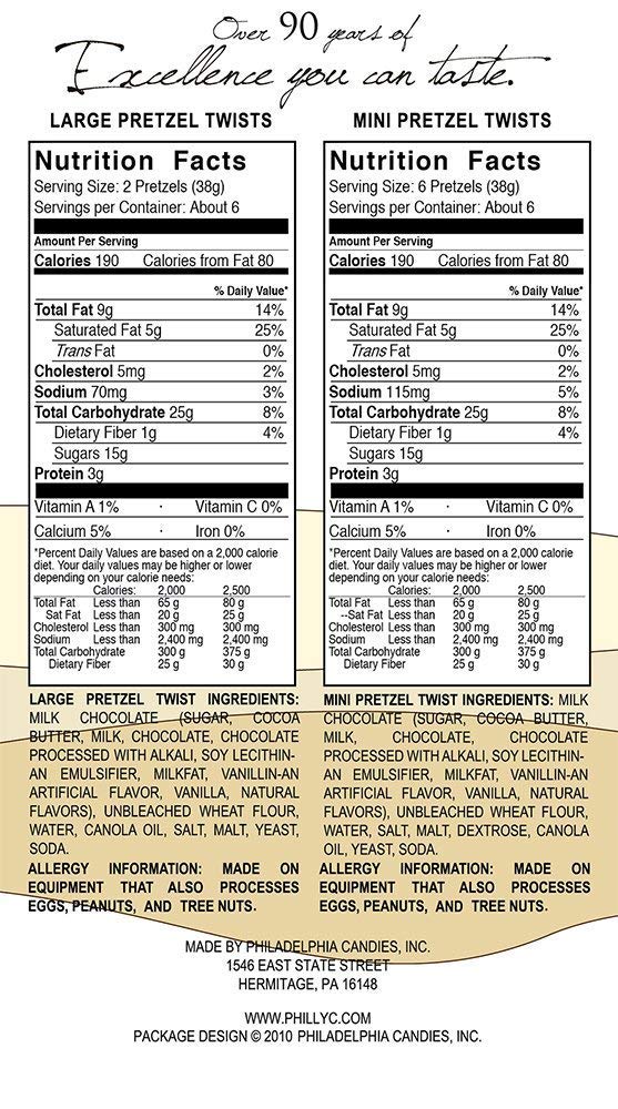 Philadelphia Candies Milk Chocolate Covered Pretzels, 8 Ounce Gift Bag