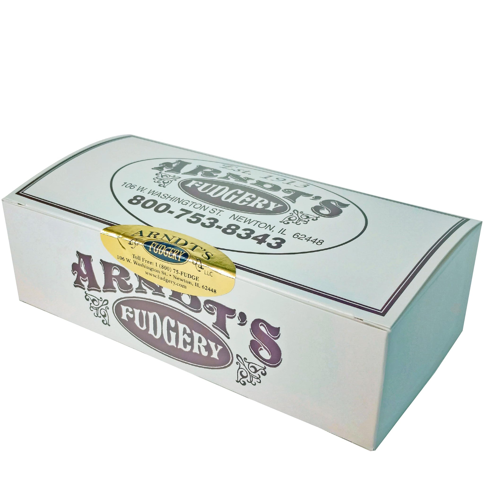 Arndt's Fudgery, LLC DBA The Amish Buggy Home Made Creamy Fudge - 1 Lb Box (Chocolate Black Walnut)