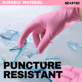 Beastek Nitrile Disposable Gloves, 4 mil Powder-Free Latex-Free Medical Food Grade Cleaning Esthetician Glove, 1000 Pcs (Small)