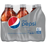 Diet Pepsi Cola Soda Pop, 16oz Bottles, 6 pack