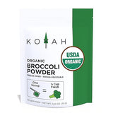 KOYAH - Organic USA Broccoli Powder (1 Scoop Equivalent to 1/4 Cup Fresh): 30 Scoops, Freeze-dried, Whole-Vegetable Powder