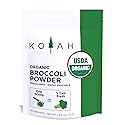 KOYAH - Organic USA Broccoli Powder (1 Scoop Equivalent to 1/4 Cup Fresh): 30 Scoops, Freeze-dried, Whole-Vegetable Powder