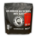 Bearded Butchers Tomato Basil Bratwurst DIY Kit - Make Flavorful Brats at Home - Includes Tomato Basil Seasoning and 32mm Collagen Casings for Up to