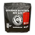 Bearded Butchers Tomato Basil Bratwurst DIY Kit - Make Flavorful Brats at Home - Includes Tomato Basil Seasoning and 32mm Collagen Casings for Up to