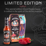 Melinda’s “La Muerta” Limited Edition Day of the Dead Ghost Pepper Sauce - Made with Fresh Ingredients, Ghost Peppers (Bhut Jolokia), Habanero Pepper