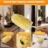 Swilsweep 30 Count 360° Heavy Duty Duster Refills, Compatible with Swiffer Duster, Larger Size Disposable Electrostatic Microfiber Dusters, 4X Thick