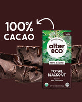 Alter Eco | Dark Chocolate Bars | Pure Dark Cocoa, Fair Trade, Organic, Non-GMO, Gluten Free (4-Pack Total Blackout)