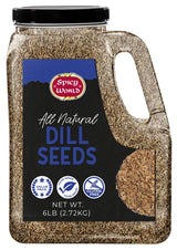 Dill Seeds 6 LB Jar - Bulk Jar, Whole Spice, Perfect for Pickling and Eating, Resealable - By Spicy World