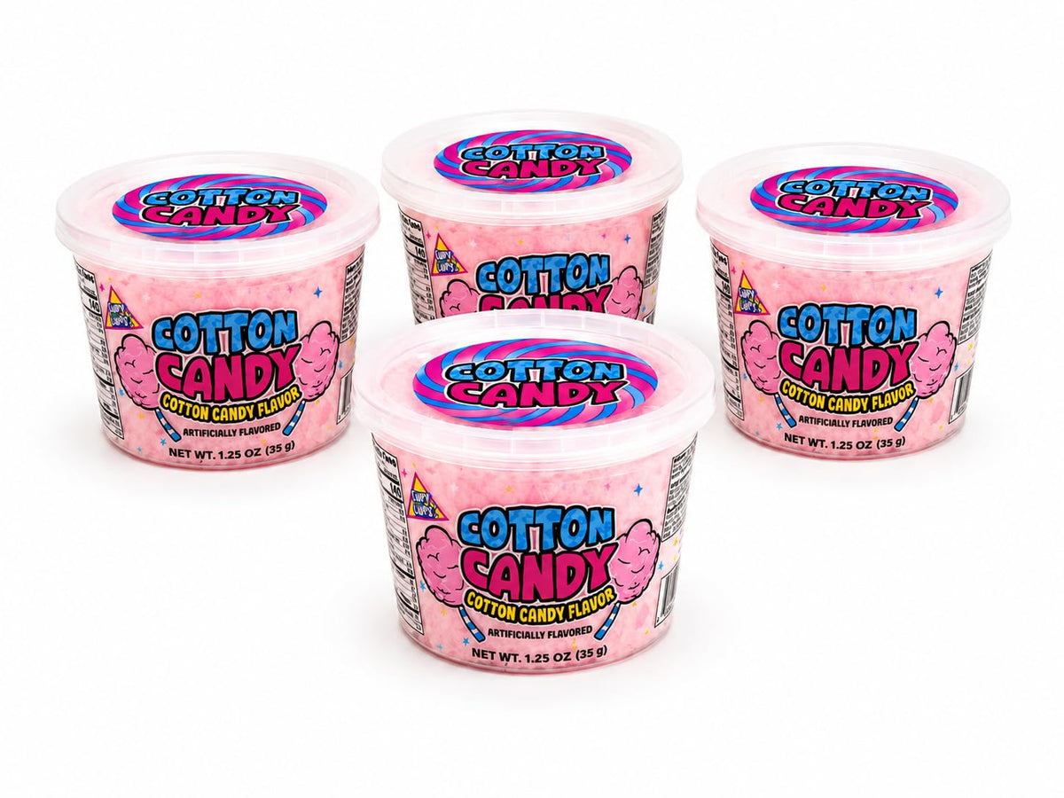Cotton Candy Tubs | Original flavor tub 3 pack (3.75 Oz) - Sweet Vanilla | Lupy Lups!