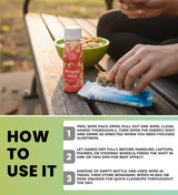 3x Proper Wild Shot Energy Strawberry Kiwi 2.5 FO Bundle with Hand Sanitizing Wipes - Clean Energy Shots with GreenTea Caffeine & L-Theanine for Focus