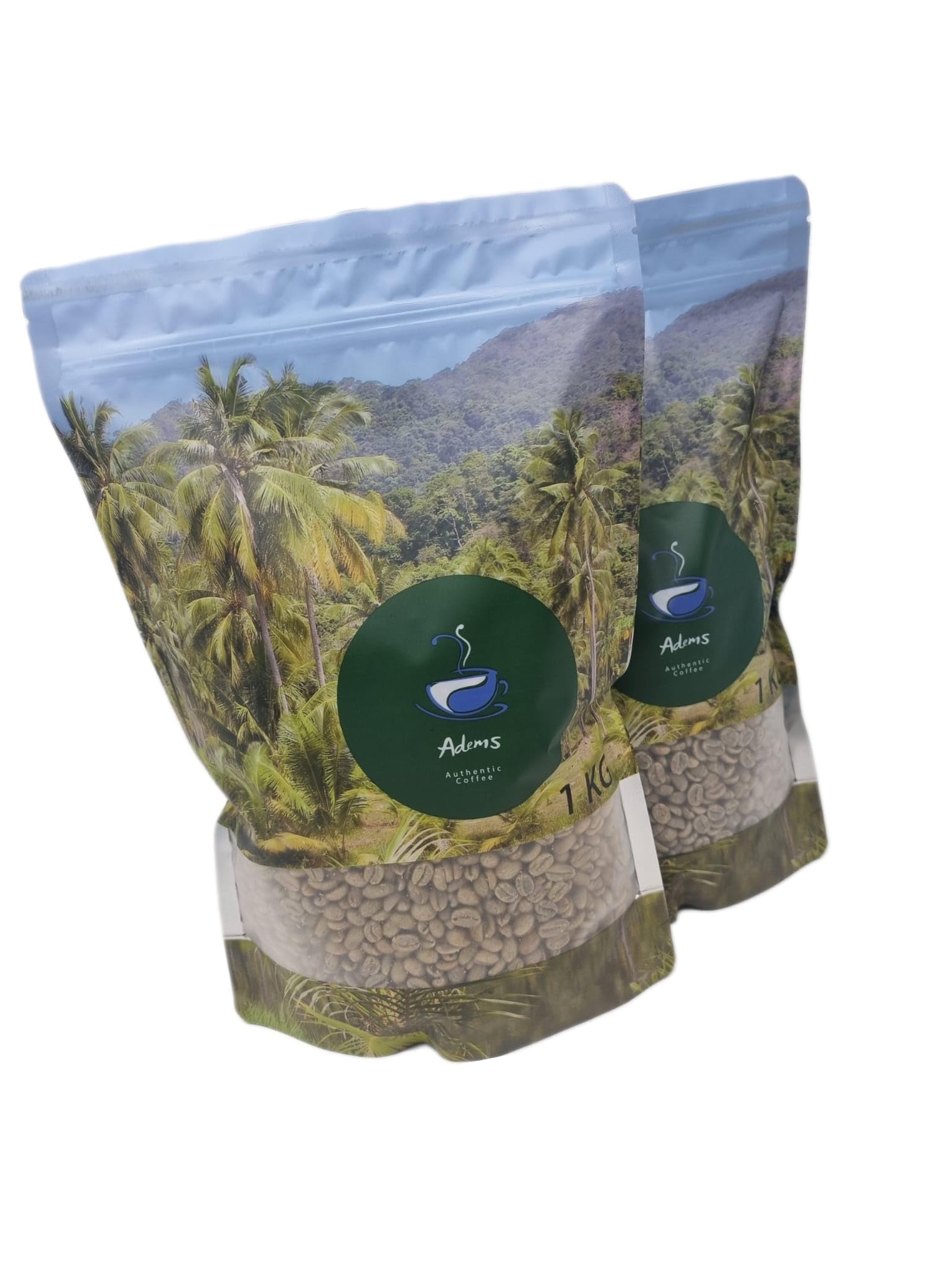 Adems Colombian & castillo green coffee beans unroasted 1kg for home and business use