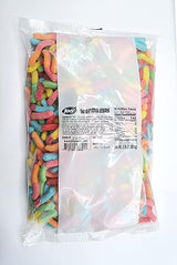 Jovy Neon Gummy Worms Soft Candy 5 Lb Bulk Party Bag