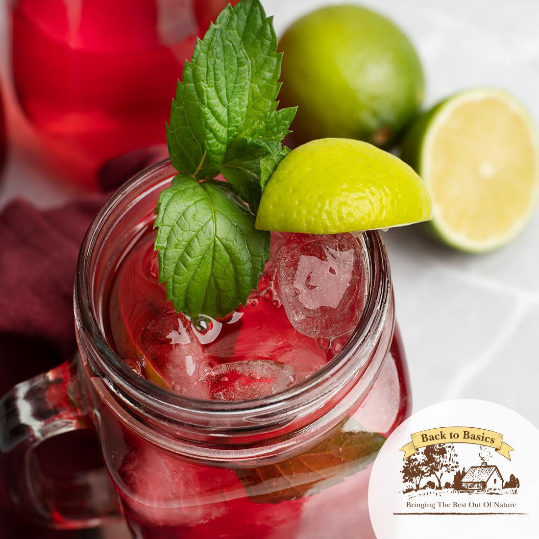 Hibiscus Tea Flowers - 1 Pound Resealable Bag - All Natural, Agua De Jamaica Leaves- Sun Dried Hibiscus- For Hot Or Cold Brew Tea