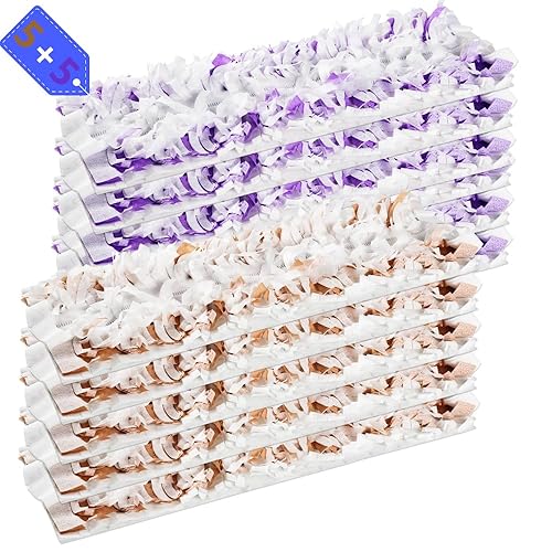 Disposable Mopping Pad Refills for PowerMop Multi-Surface,Wood Mopping Pad Refills for Floor Cleaning, 10 Count (Purple 5+Brown 5)
