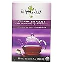 Mighty Leaf Breakfast Black Tea - (Packs of) Pouches - Premium Caffein - 45 Count Tea Pouches - Premium Black Tea with Rich Flavor - Individually