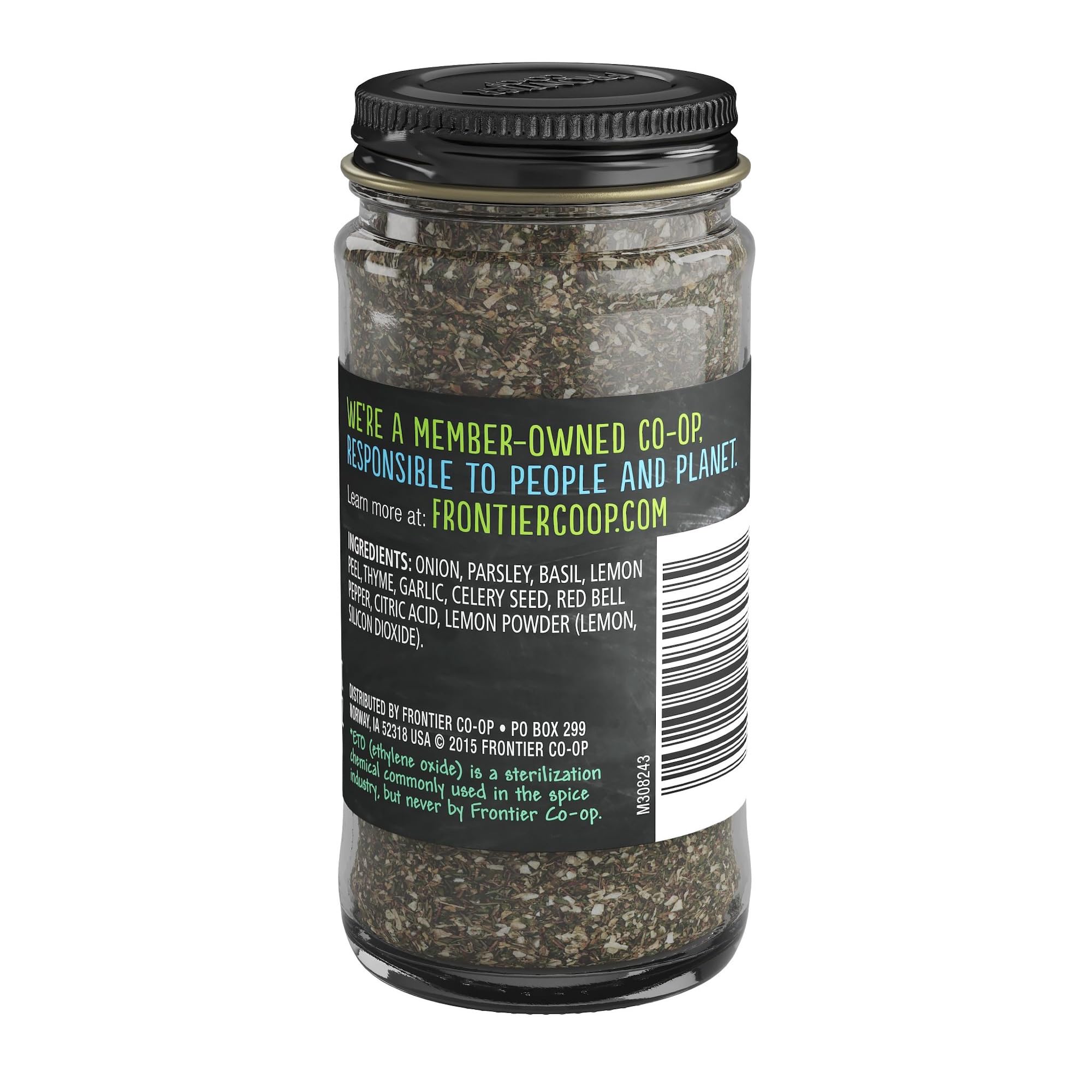 Frontier Co-op All-Purpose Seasoning, Onion, Parsley, Basil, Lemon Peel, Thyme, Garlic and other Aromatic Spices, Salt Free, Kosher | 1.2 Ounce (Pack