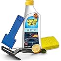 Cerama Bryte Glass Cooktop and Stove Top Cleaner Combo Kit - Includes Cleaning Tool, Razor, Scraper and 3 Pads to Remove Tough Stains - Use on Gas