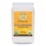North Coast Roasting Company, Medium Dark Roast, Low Acid Organic Coffee, Whole Bean, Single Origin - Papua New Guinea, USDA Certified Organic Coffee