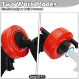 50 Ft Drain Auger,Use Manually or Drill Powered 50 Feet Drain Snake,Heavy Duty Flexible Plumbing Snake,With Gloves and Storage Bag for Kitchen Sink