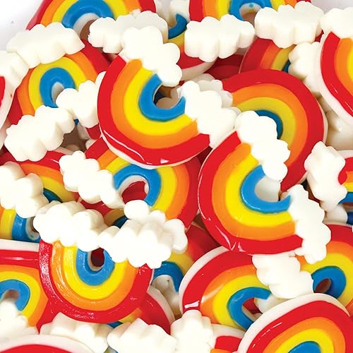 Rainbow Gummies - Bulk 38 Pk Individually Wrapped Gummy Candy - Rainbow Party Favors for Rainbow Birthday, Unicorn Party, Unicorn Birthday, Unicorn