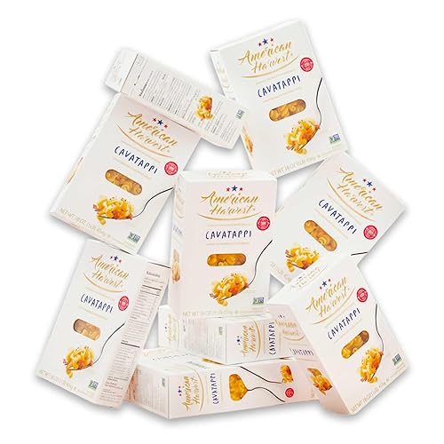 AMERICAN HARVEST, Cavatappi Pasta, Enriched Durum Wheat, 16 oz (12 Pack) | Made in America, Non-GMO, Fast-Cook, Pantry Staple | 100 Years