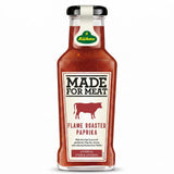 Kuhne Flame Roasted Paprika Sauce, 8oz Bottle, BBQ Sauce for Chicken Wings, Grilled Meat and Barbecues, Sweet, Smoky and Spicy
